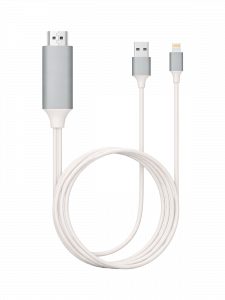 Орбита OT-AVW49 кабель (штекер HDMI - штекер LIGHTNING) 2м